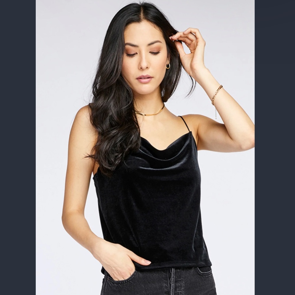 Gentle Fawn Sophie Velvet Cowl Neck Tank